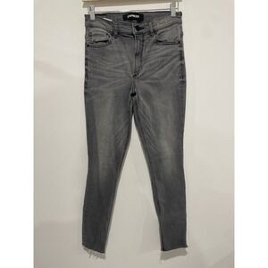 Express Women's Size 4 Ankle Legging High Rise Gray Denim Pants